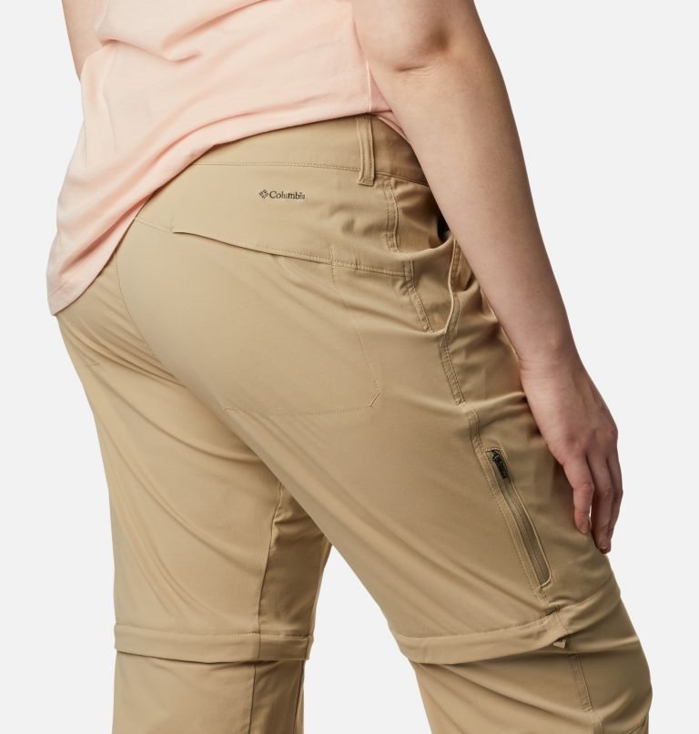 Pantaloni Columbia Saturday Trail II Convertible Dama Kaki | Plus Size DC7Z19SM8